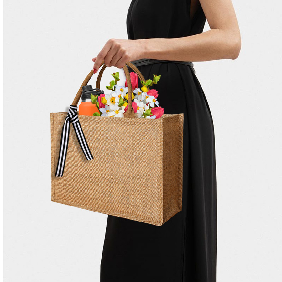 حقيبة حمل جديدة من الكتان ذات  - مراجعة Linen Bag Bulk وسعره