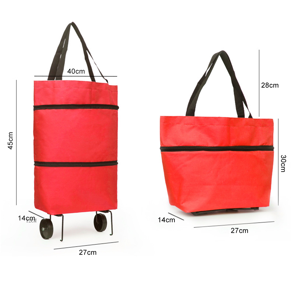 للطي التسوق سحب عربة حقيبة الع - مراجعة Reusable Produce Bag وسعره