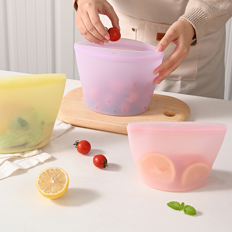 حقيبة تخزين سيليكون ذاتية الإغ - مراجعة Reusable Produce Bag وسعره