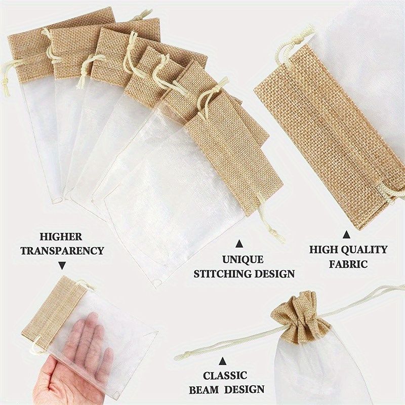 أكياس قماشية من الأورجانزا وال - مراجعة Linen Bag Bulk وسعره